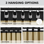 MIULEE 100% Blackout Linen Curtains - Image 5