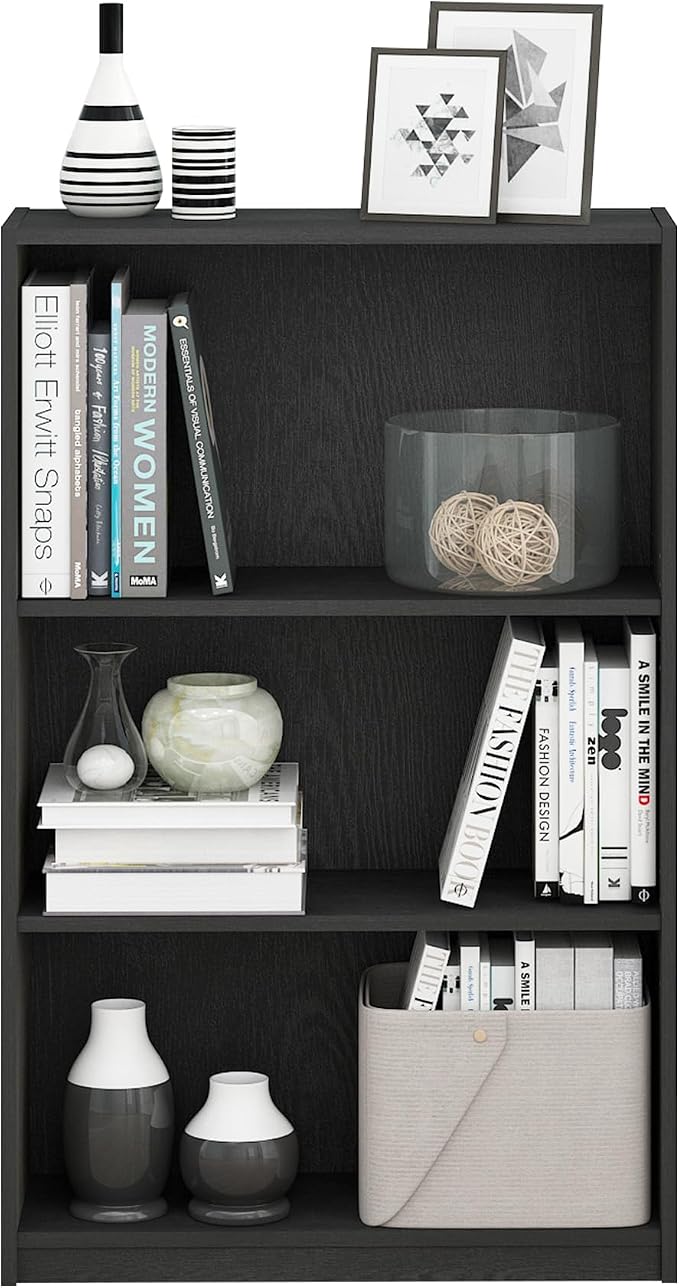 Furinno Jaya Book Shelf, 3-Tier Bookshelf, Standing Bookcase - Image 6