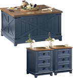 Joaxswe Farmhouse Coffee Table Set of 3, Furniture Set, Coffee Table by Joaxswe