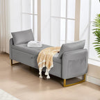 65" End of Bed Storage Bench, Storage Bench - Image 7