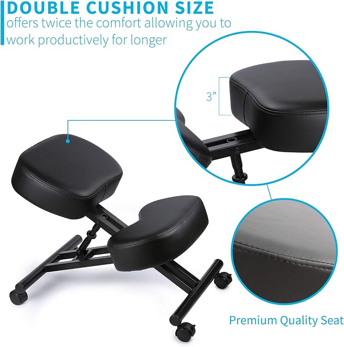 Ergonomic Kneeling Chair, Adjustable Stool - Image 8