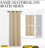 NICETOWN Room Darkening Draperies Window Curtain Panels, Thermal Insulated - Image 5