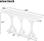 59.8'' Wooden Console Table - Image 3