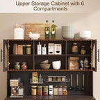 71" Pantry Cabinet, Kitchen Hutch Storage - Image 3