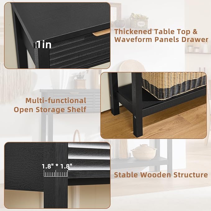 LEYAOYAO Fluted 47.2" Console Table - Image 6