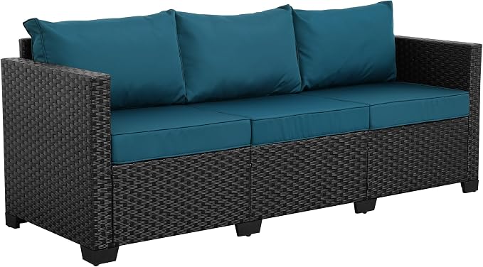 Rattan Star Outdoor Furniture Couch 3 Seater Sofa Outdoor Wicker Sofa Deep Seat - Image 8