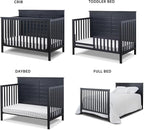 Sorelle Furniture Ashley Crib, Classic 4-in-1 Convertible Pannel Crib, Baby - Image 3