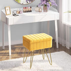 Greenstell Vanity Stool Chair Faux Fur - Image 2