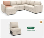 HONBAY Single Seat for Modular Sectional Sleeper Sofa - Image 4