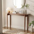 AQIMUELE Wood Console Table Walnut Entryway Table, Thin Console Table, Sofa by AQIMUELE