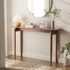 AQIMUELE Wood Console Table Walnut Entryway Table, Thin Console Table, Sofa by AQIMUELE