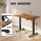 Veken 47.2" Standing Desk, Adjustable Height Office Desk - Image 3
