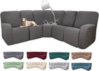 100% Waterproof Sectional Recliner Couch Covers by ROFASVCO