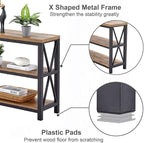 FATORRI Console Table for Entryway, Wood Sofa Table, Rustic Hallway Tables - Image 7