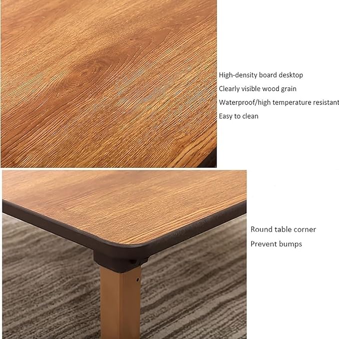Japanese-Style Square Folding Tea Coffee Table, Low Table, Dining Table - Image 4