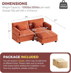 ELUCHANG Oversized 79" Modular Sectional Sofa, Comfy Cloud Couch - Image 2