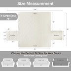Soft Quilted Couch Cover with Pockets - Image 7