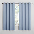 NICETOWN Vintage Blue Blackout Curtains 68 inches Length by NICETOWN