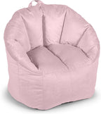 Big Joe Milano Plush Desert Rose Beanbag Chair - Image 9