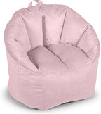 Big Joe Milano Plush Desert Rose Beanbag Chair by BigJoe