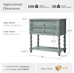 HULALA HOME Farmhouse Storage End Table - Image 2