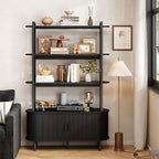ONBRILL 71" Tall Bookshelf, 4-Tier Book Shelf - Image 7