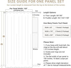 Faux Linen Total Blackout Sliding Door Curtains 84 Inches Long, Sage Green | - Image 7