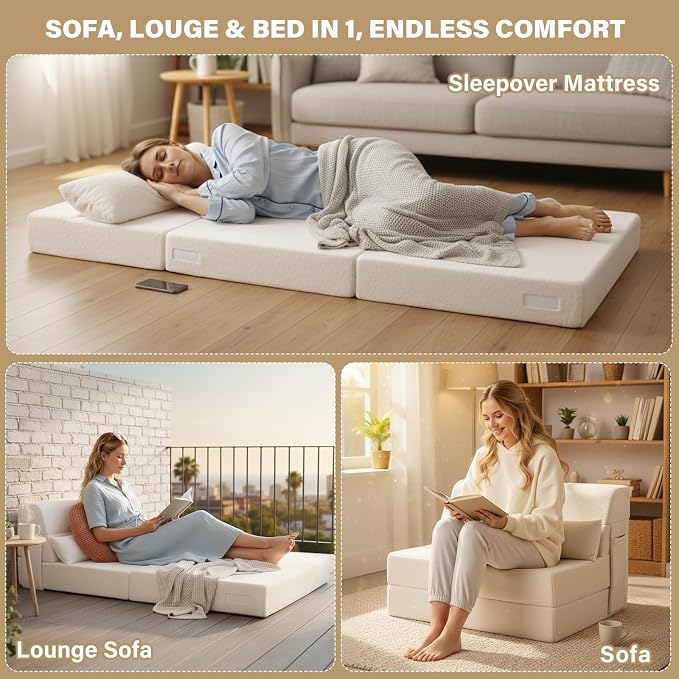 Tiita Convertible Folding Sofa Bed Twin Size - Image 5