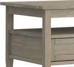 SIMPLIHOME Warm Shaker Solid Wood Transitional-Style 48-inch Wide Coffee Table - Image 8