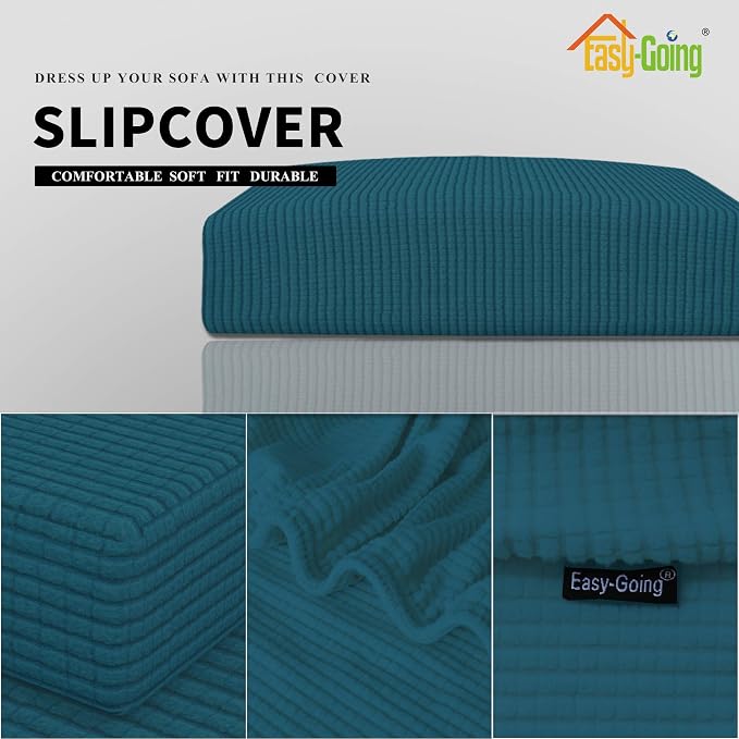 Easy-Going Stretch 1 Piece Couch Cushion Cover - Image 6