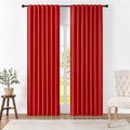 Joydeco Blackout Curtains 108 Inches Long, Thermal Insulated Black Out Curtains by JOYDECO