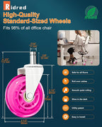RidRed Office Chair Wheels - Image 2