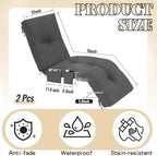 Outdoor Chaise Lounge Cushions - Image 2