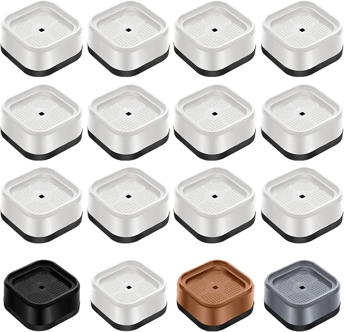 shouwuhho 12 Pack Furniture Risers Adjustable Bed Risers Heavy Duty Lifts by EnjoyLifeEnjoyHappiness