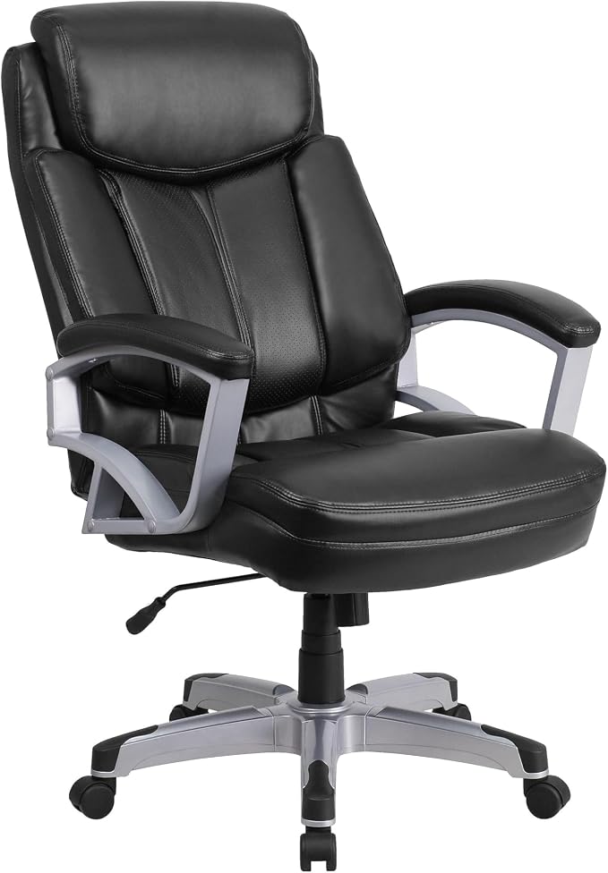 Flash Furniture HERCULES Series Big & Tall 500 lb. Rated Black LeatherSoft - Image 4