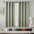 MIULEE Blackout Curtains for Bedroom 2 Panels 55 x 68 Inch Long Sage Green | by MIULEE