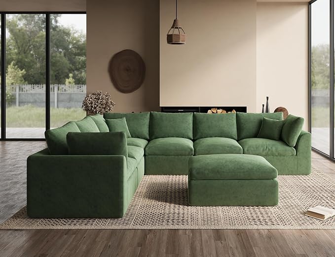 ohllob Oversized Cloud Couches for Living Room, Boneless Sectional Couch - Image 6