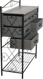 Household Essentials Ashwood Iron Sideboard - Image 5