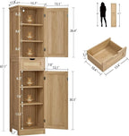 Iwell Tall Narrow Storage Cabinet - Image 3