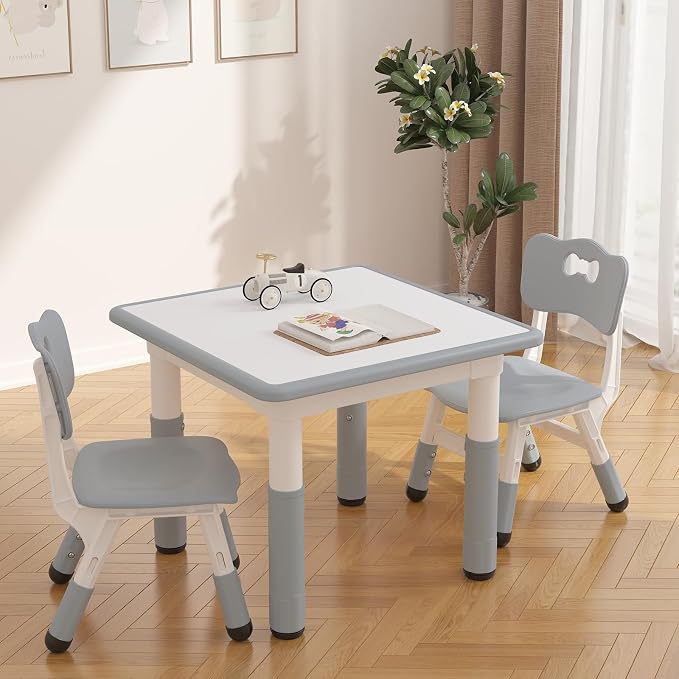 GAOMON Kids Table and 2 Chairs Set - Image 3
