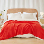 EMME Muslin Blankets for Adults Throw Blanket for Couch Breathable Gauze Soft - Image 6