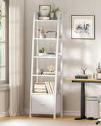Furologee 6 Tier Ladder Shelf, Ladder Bookshelf - Image 6