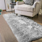 Latepis 2x8 Runner Non-Slip Grey Fluffy Rugs by Latepis