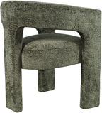 Jofran Gwen Jacquard Upholstered Accent Chair, Modern Luxury Plush Sculptural - Image 4