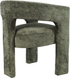 Jofran Gwen Jacquard Upholstered Accent Chair, Modern Luxury Plush Sculptural - Image 4