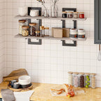 HOOBRO Floating Shelves, 15 Inch Wall Shelf Set of 2, Wall Mounted Storage - Image 3