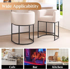 ClinQ 26" H Counter Height Bar Stools Set of 1, Modern Barrel Counter Stools - Image 5