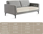 Hokway Velvet Couch Cushion Covers Water Resistant Seat Covers Stretch Sofa - Image 2
