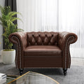AVZEAR Leather Upholstered Armchair, Single Sofa Chair by AVZEAR