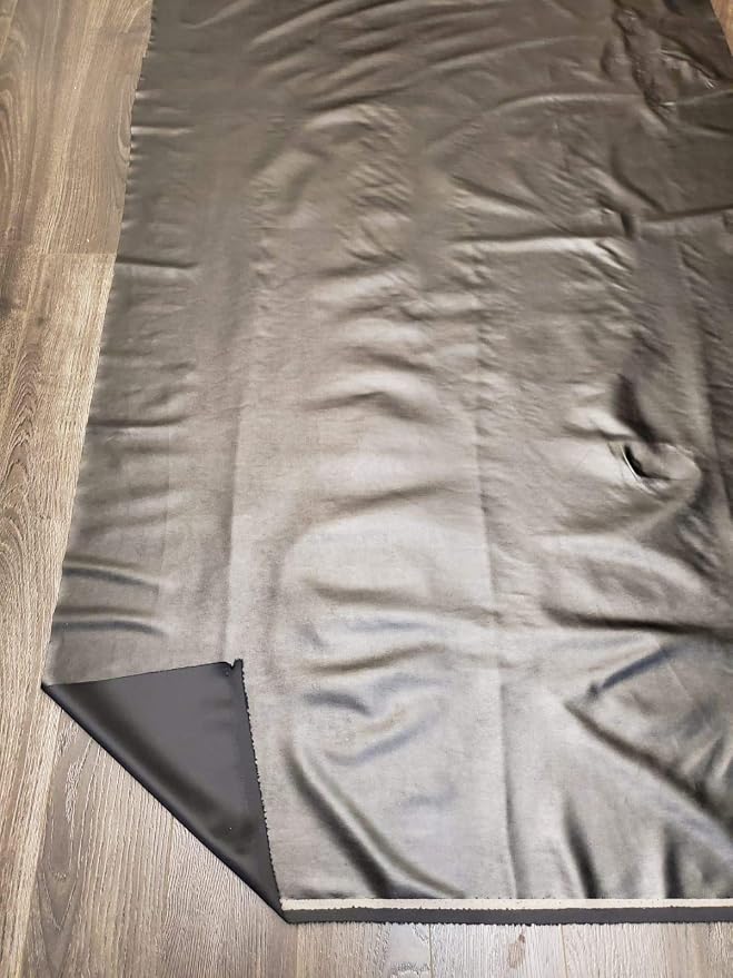 NAT Leathers™ | Black Stretch Super Soft Faux Vegan Leather PU | by the Yard - Image 3